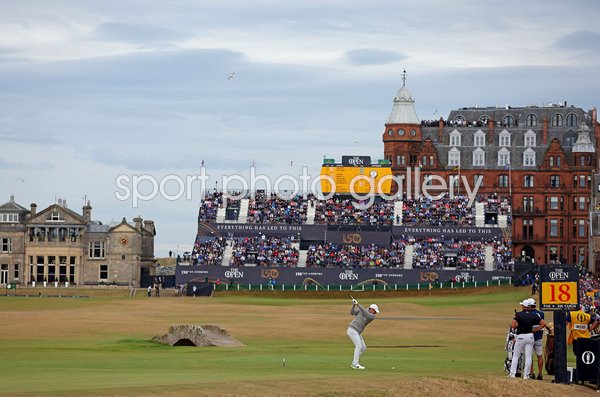 Rory McIlroy drives 18th Hole Open Old Course St Andrews 2022