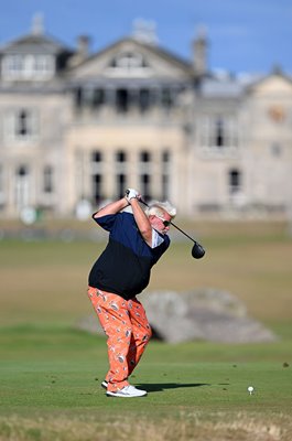 John Daly USA 18th tee British Open St Andrews 2022