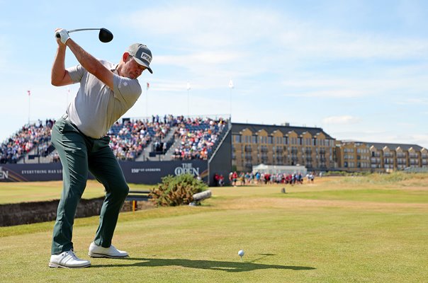 Lee Westwood England drives British Open St Andrews 2022