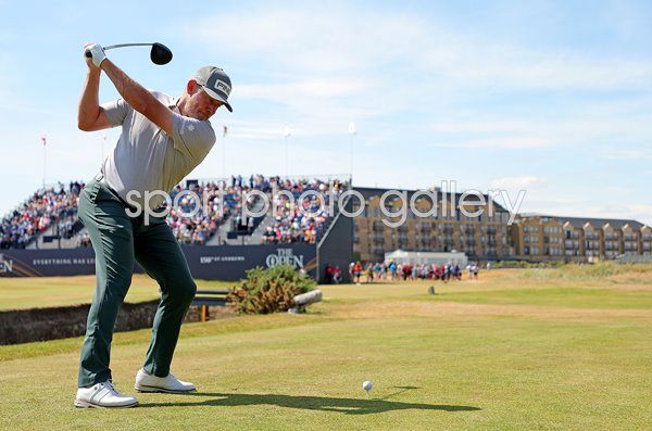 Lee Westwood England drives British Open St Andrews 2022