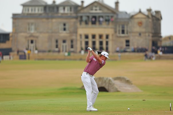 Cameron Smith Australia tee shot 18th Final Round Open 2022