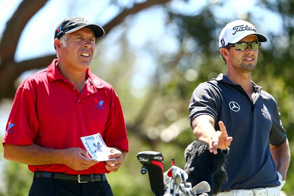 Adam Scott & Caddie Steve Williams Australian Open 2012