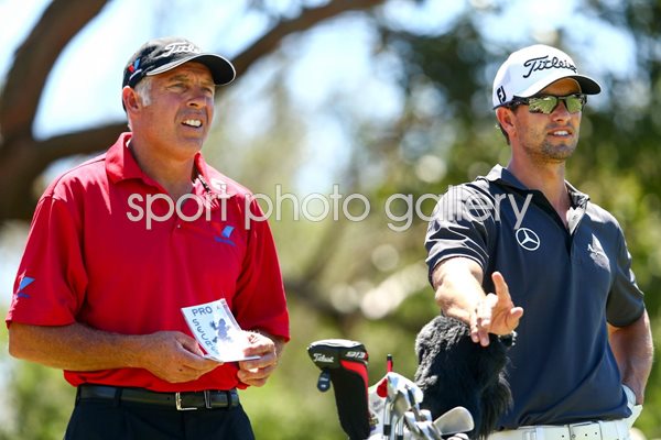 Adam Scott & Caddie Steve Williams Australian Open 2012