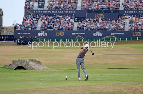 Cameron Young USA Eagles 18th hole Final Round Open St Andrews 2022