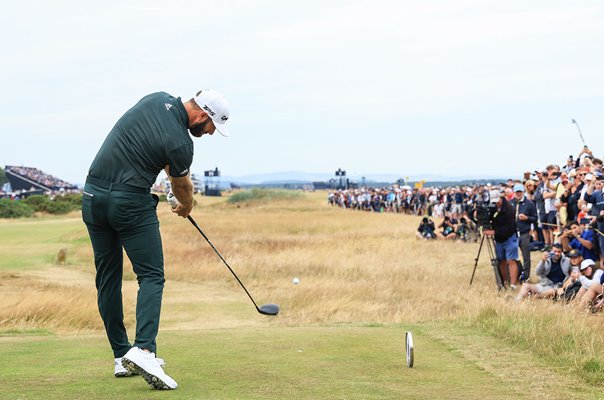 Dustin Johnson USA drives Final Round Open St Andrews 2022