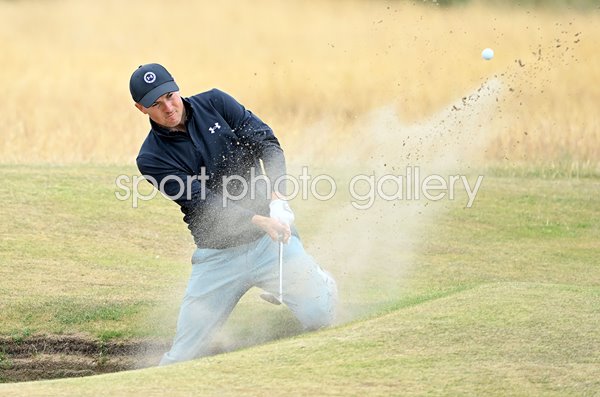 Jordan Spieth USA bunker 14th hole Open St Andrews 2022