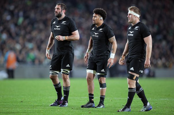 Samuel Whitelock, Ardie Savea & Sam Cane New Zealand v Ireland 2022 