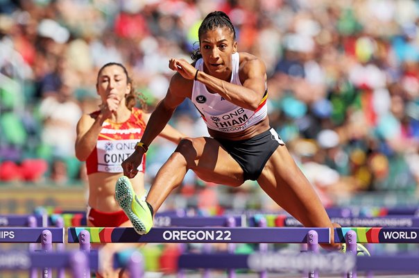 Nafissatou Thiam Belgium Heptahlon Hurdles World Athletics Oregon 2022 