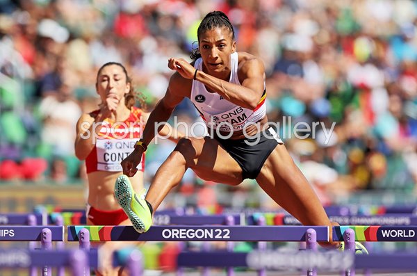 Nafissatou Thiam Belgium Heptahlon Hurdles World Athletics Oregon 2022 