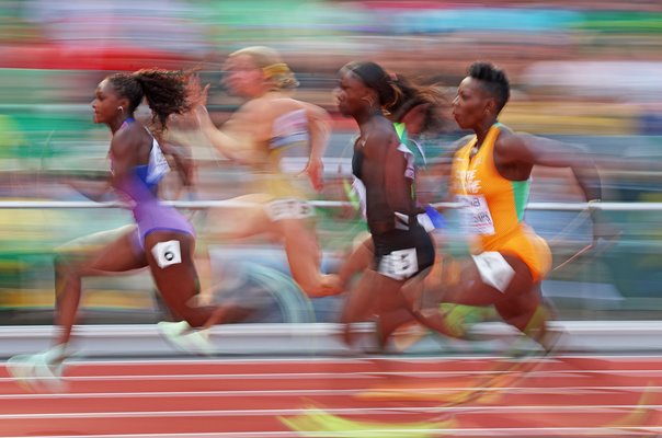Dina Asher-Smith Great Britain 100m Motion Blur Effect World Athletics 2022