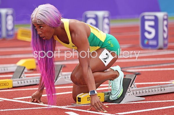 Shelly-Ann Fraser-Pryce Jamaica Starting Blocks World Athletics 2022