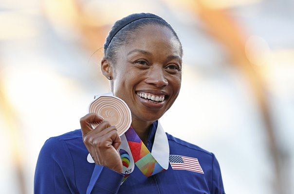 Allyson Felix USA Mixed Relay Bronze World Athletics Oregon 2022