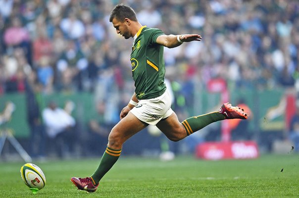 Handre Pollard South Africa v Wales Test Rugby Cape Town 2022