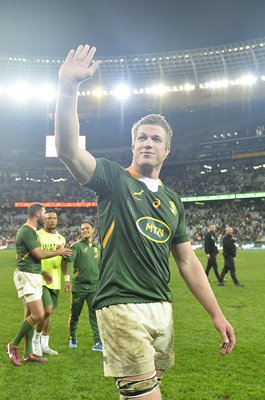 Pieter-Steph du Toit South Africa celebrates v Wales Cape Town 2022