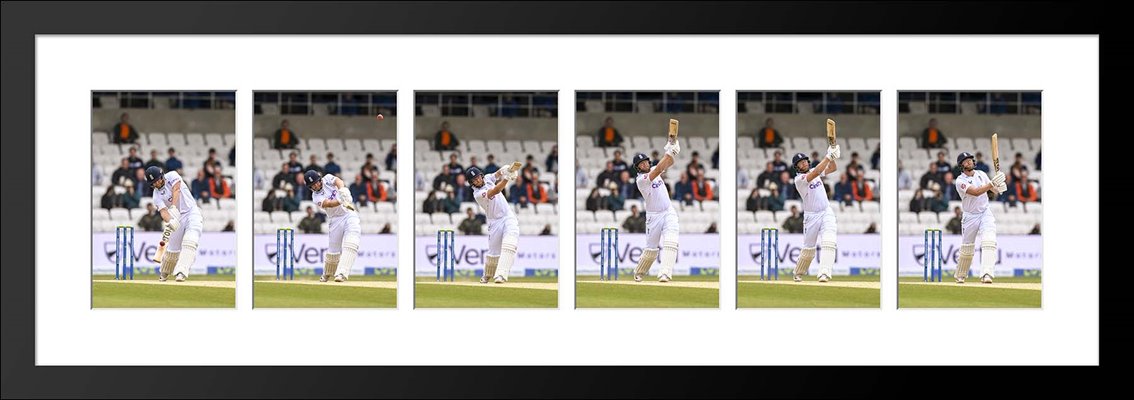 Jonny Bairstow England Batting Action Sequence Collage