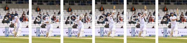 Jonny Bairstow England Batting Action Sequence Collage