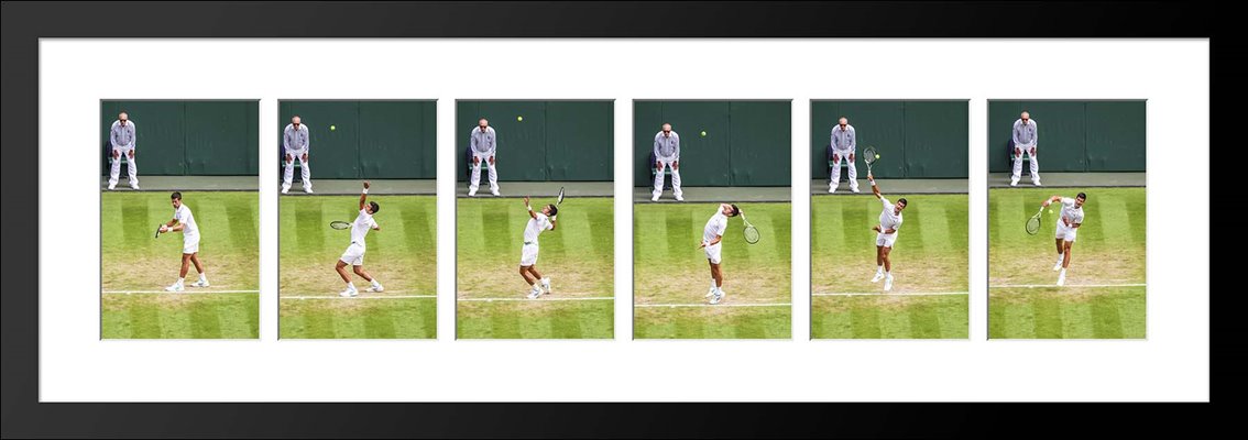 Novak Djokovic Service Action Sequence Collage