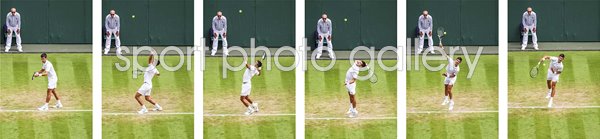 Novak Djokovic Service Action Sequence Collage