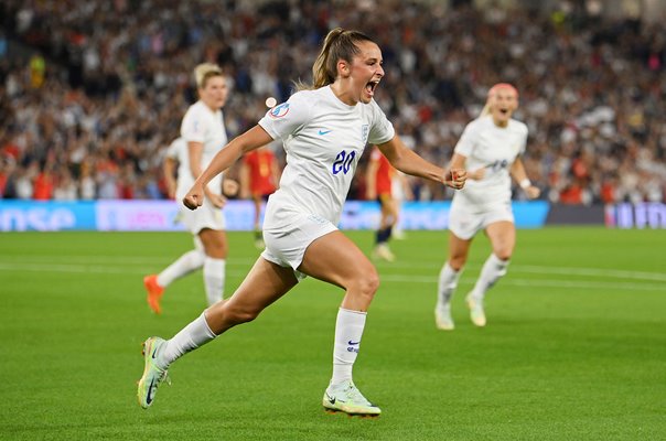 Ella Toone England celebrates v Spain Quarter Final Women's EURO 2022