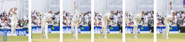 Kyle Jamieson New Zealand Bowling Action Sequence Collage