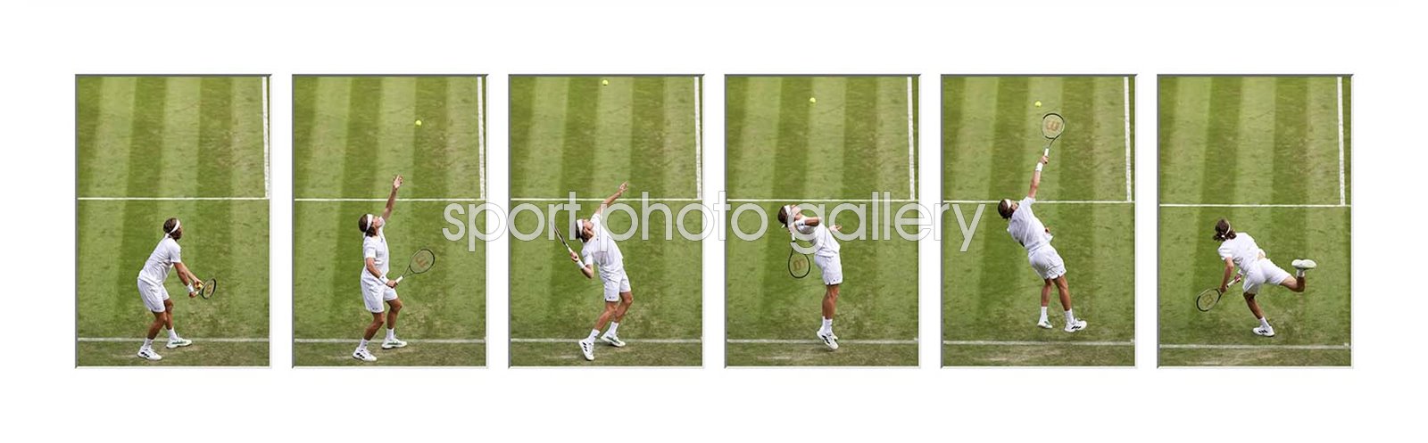 Stefanos Tsitsipas Service Action Sequence Collage