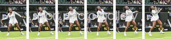 Serena Williams Forehand Action Sequence Collage