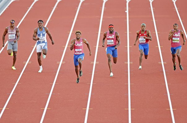 Noah Lyles USA wins 200m Sprint Gold World Athletics Oregon 2022