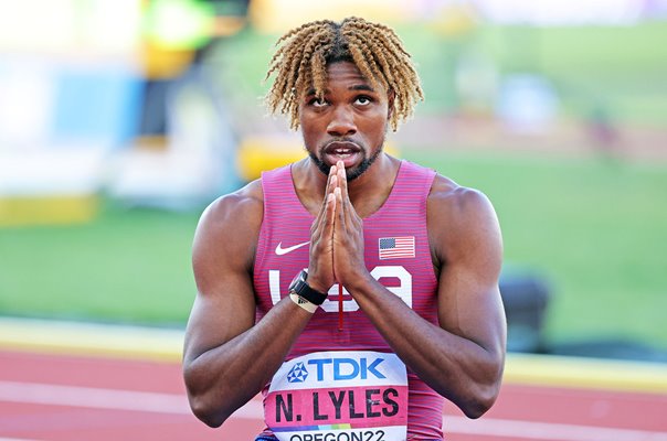 Noah Lyles United States wins 200m Gold World Athletics Oregon 2022