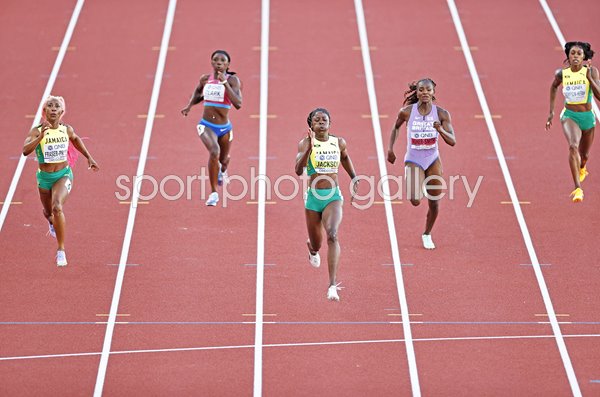 Shericka Jackson Jamaica wins 200m World Athletics Oregon 2022