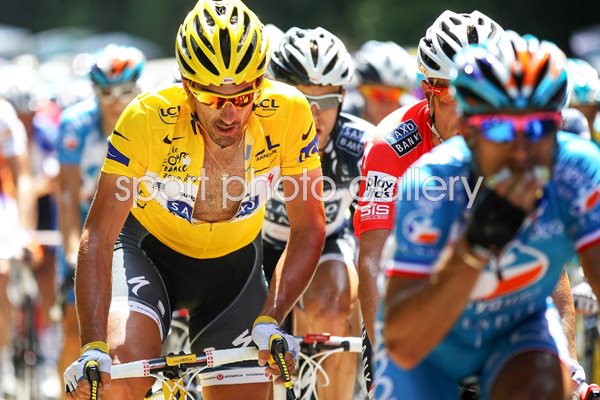 Fabian Cancellara Switzerland Yellow Jersey Tour de France 2010