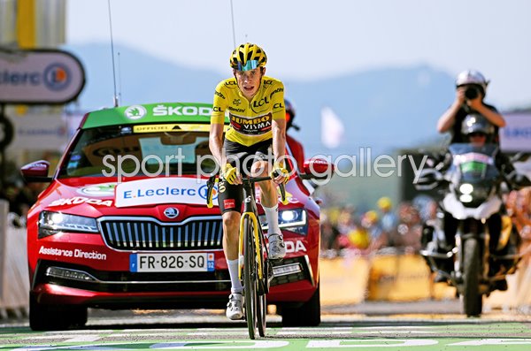 Jonas Vingegaard Denmark finish Stage 18 Tour de France 2022