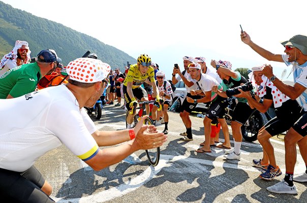 Jonas Vingegaard Denmark leads Stage 18 Tour de France 2022