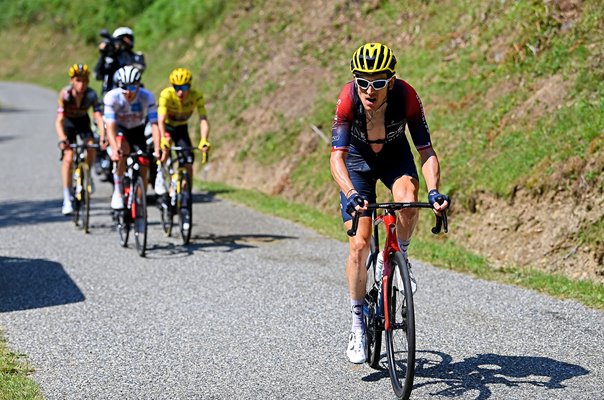 Geraint Thomas leads Tadej Pogacar and Jonas Vingegaard Stage 18 Tour 2022