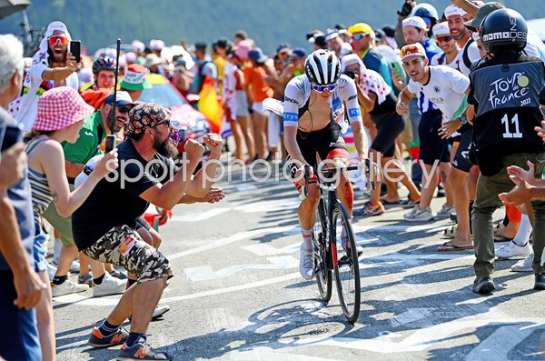 Tadej Pogacar Slovenia White Jersey Stage 18 Tour de France 2022  