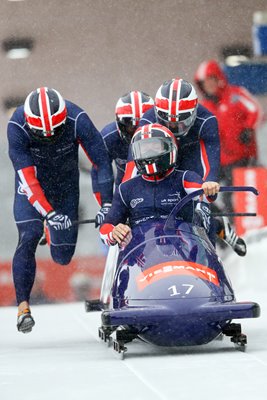 Great Britain Four Man Bobsleigh Team Germany 2012