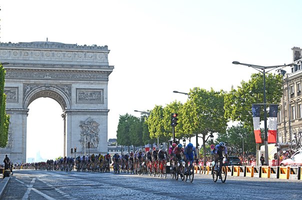 Peloton race on Paris streets Stage 21 Tour de France 2022