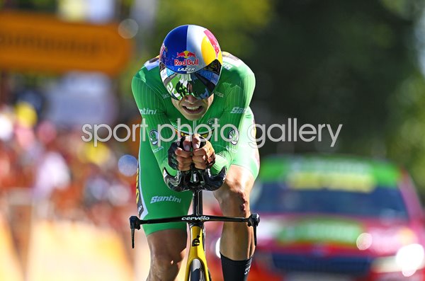 Wout Van Aert Belgium wins Stage 20 Time Trial Tour de France 2022
