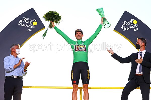 Wout Van Aert Belgium Green Jersey Points Winner Paris Tour de France 2022