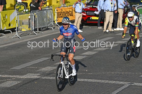 Jasper Philipsen Belgium celebrates win Stage 21 Paris Tour de France 2022