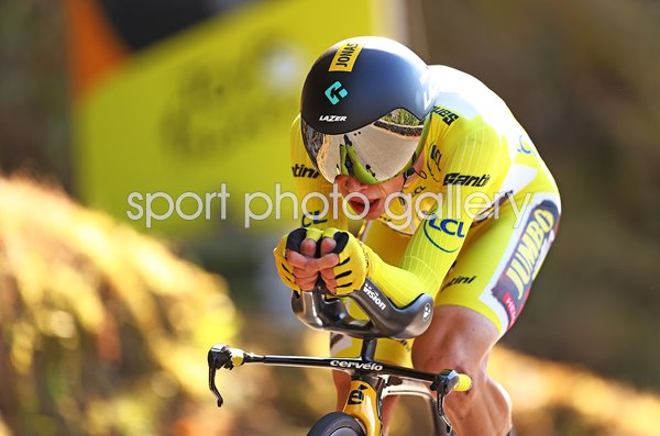 Jonas Vingegaard Denmark Time Trial action Stage 20 Tour de France 2022