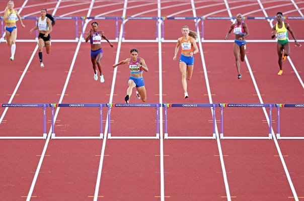 Sydney McLaughlin USA wins 400m Hurdles World Athletics Oregon 2022