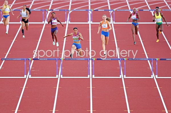 Sydney McLaughlin USA wins 400m Hurdles World Athletics Oregon 2022