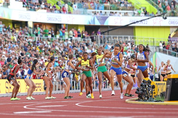 Sydney McLaughlin USA 4 x 400m Relay Final World Athletics 2022  