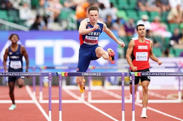 Karsten Warholm Norway World 400m Hurdles Heats Oregon 2022