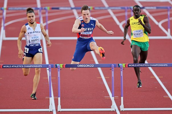 Karsten Warholm Norway World 400m Hurdles Eugene Oregon 2022