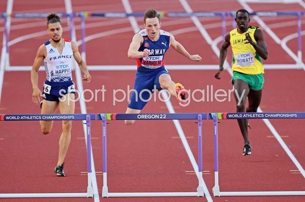 Karsten Warholm Norway World 400m Hurdles Eugene Oregon 2022