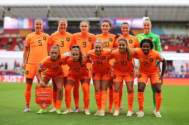 Netherlands Team Line Up Quarter Final Women's EURO 2022