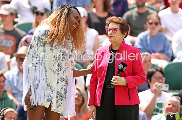 Venus Williams & Billie Jean King Centre Court Centenary Wimbledon 2022