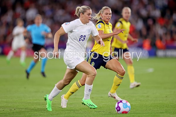 Alessia Russo England v Jonna Andersson Sweden Semi Final EURO 2022