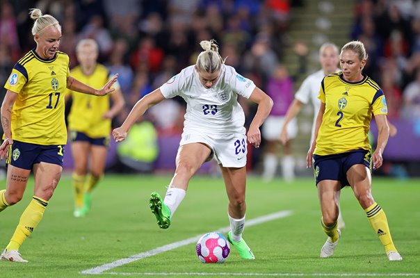 Alessia Russo England scores v Sweden Semi Final EURO 2022
